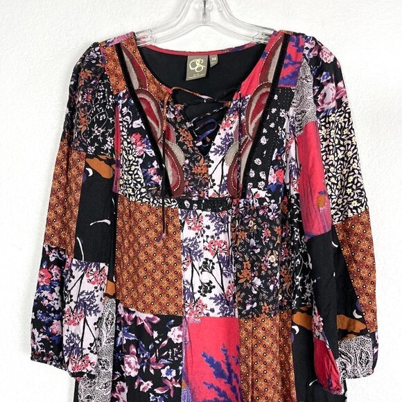 Anthropologie Patchwork Dress Oversized XS - Picture 4 of 11